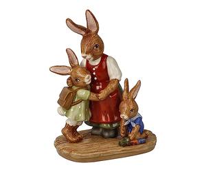 Goebel Figura de Conejo clásico de Pascua Mamá es la Mejor, Fabricada en Loza, Dimensiones: 12 x 8,5 x 16,5 cm, 66-845-65-1