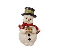 Goebel Figura de muñeco de Nieve con Pareja de pájaros - muñecos de Nieve Navidad