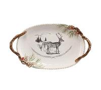 Goebel Fitz & Floyd 51-001-19-1 - Cuenco (Porcelana, 50 x 29 cm), diseño de piñas
