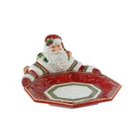 Goebel Fitz & Floyd Xmas - Cuenco de Papá Noel (36,5 cm)