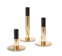 Goebel Golden Black 23-122-73-1 - Portavelas (Metal, 21 x 10 cm)