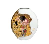 Goebel Gustav Klimt 66-500-40-1 - Jarrón (Porcelana, 12 x 12 x 13,5 cm), diseño de El Beso