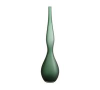 Goebel Jarrón de Cristal con diseño de Hoja de Bosque, Color Verde, 45 cm