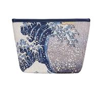 Goebel Neceser Artis Orbis Die Welle Von Katsushika Hokusai de Tela de tapicería y Piel sintética, 25 x 8 x 6 cm, 67-061-98-1, Gris, 25x8x6 cm, Neceser de Maquillaje
