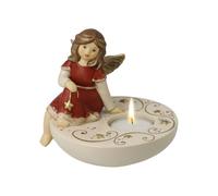 Goebel Portavelas con diseño de nervio soñador a la luz de Las Velas, Color Burdeos