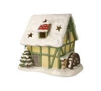 Goebel Portavelas Nevado Molino de Agua - Bosque de Invierno Navidad