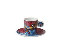 Goebel Romero Britto 66-452-85-1 - Taza de espresso coleccionable (0,1 L), diseño de sonrisa