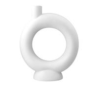 Goebel Studio 8 Georgina - Jarrón de Porcelana (26 cm), diseño Moderno, jarrón Decorativo con Forma de Anillo, Elegante jarrón de Flores para el salón