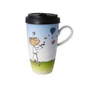 Goebel Taza con tapa, fabricada en porcelana fina, 500 ml, 54-102-29-1