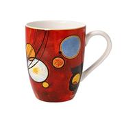 Goebel Taza de Artista Wassily Kandinsky, Color Rojo Pesado, 12,5 x 9 x 11 cm