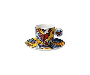 Goebel Taza de espresso A new Day de Fine Bone China, color: multicolor, tamaño: 12 x 12 x 7 cm, 66-452-87-1