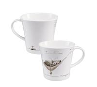 Goebel Taza, diseño de peter Schnellhardt, de porcelana fina, 0,35 l, 13,5 x 10,5 x 9,5 cm, 26-500-12-1