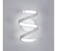 Goeco Aplique LED Interior, Lámpara de Pared 18W 2000LM, Apliques de Pared para Dormitorio Salon Pasillo, 6500K Luz Blanca Fría