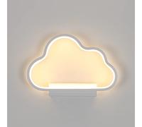 Goeco Aplique Pared Interior Led, Blanco Lámpara de Pared Infantil de Aluminio, 20W Lamparas Para Pared del Pasillo, 3000K Aplique Led Interior Pared para Pasillo, Dormitorio, Salón, Estudio, Oficina
