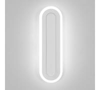 Goeco Apliques de Pared Interior LED, 17W Lámpara de Pared LED Moderno, Luz de Interior Blanco para Dormitorio Sala de Estar Pasillo, Blanco Frío 6500K