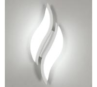 Goeco Lámpara de Pared Interior LED, Apliques de Pared 12W 1350LM, Lámpara de Pared Acrílica para Interiores Sala de estar, Pasillo, Escaleras, Luz blanca fría 6500K