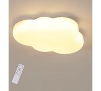 Goeco Lámpara de Techo LED Regulable 3000K-6500K con Control Remoto, Nubes Creativas 35W 4000LM Plafon LED, Lampara Infantil Techo para Habitacion, Dormitorio, Estar Pasillo y Salón