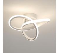 Goeco Lámpara de Techo, Plafón LED Techo Moderna 22W 2500LM, Luz de Techo Decorativa para Pasillo Balcón, Luz Neutra 4500K