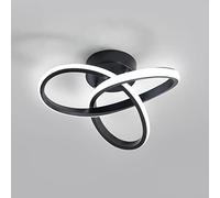 Goeco Lampara LED Techo Moderna, Plafon LED Techo 20W 2200LM para Dormitorio Comedor Cocina Pasillos Sala de Estar, Diámetro 25cm, Regulable 3000K / 4500K / 6500K