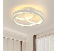 Goeco Moderna Lámpara de Techo, 40W 4500LM Plafón LED Techo Diseño de Anillo, 3000K Blanco Cálido LED Luz de Techo para Sala de Estar, Dormitorio, Salón, Pasillo