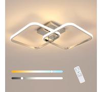 Goeco Plafón LED de Techo Moderno, 42W Lámpara de Techo Regulable con Control Remoto, Lámpara de Techo Cuadrada Moderna para Cuarto, Cocina, Sala
