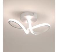 Goeco Plafon LED Techo, 20W Lámpara de Techo Blanco Modernas para Pasillo, Balcón, Cocina, Despacho, Dormitorio, 4500K Luz Neutra