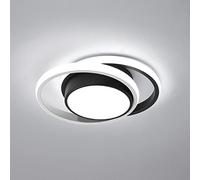 Goeco Plafon LED Techo Redondo Moderna, 32W 2350LM 6500K, Negro
