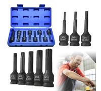 GOEDCH 1/2 pulgadas de fuerza XZN Tuerca dentada: 8 piezas, 78 mm de longitud, acero CR-MO de acero dentado, M5/M6/M8/M10/M12/M14/M16/M18 Fuerza XZN para reparación de coches