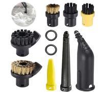 GOEDCH 10 piezas accesorios para limpiador de vapor Kärcher SC1 SC2 SC3 SC4 SC5: juego de accesorios para limpiador de vapor Kärcher SC1-SC5, piezas de repuesto con boquilla alargadora, boquilla