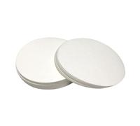 GOEDCH 100 círculos de papel de filtro estándar de laboratorio de 18 cm: flujo medio de filtro redondo, discos de papel de flujo medio para aplicaciones industriales (blanco)