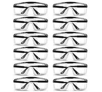 GOEDCH 12 gafas protectoras: gafas de seguridad laborales, antivaho, transparentes, para deportes de tiro, talleres, laboratorios