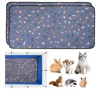 GOEDCH 2 almohadillas reutilizables para cobayas: 61 x 120 cm, lavables para conejos, hámsters, reutilizables, almohadillas PIPI lavables para conejos
