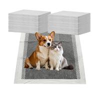 GOEDCH 50 alfombrillas de carbón activo para perros PIPI: 60 x 45 cm, almohadillas para cachorros, súper absorbentes y a prueba de fugas para perros, gatos, chinchillas, hámsters, hurones, lgel