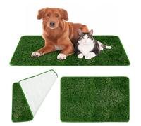 GOEDCH Alfombra de Césped Artificial de para Perros: 50×70cm Mascotas Inodoro de césped Artificial Reutilizable, Alfombra de Césped Artificial, Decoración de Césped para Interiores, Exteriores