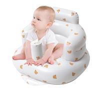 GOEDCH Asiento inflable para bebé de 3 a 36 meses: Asiento inflable portátil con bomba integrada, silla infantil inflable con soporte para el cuello, ayuda para el asiento del bebé - Viajes, Lactancia