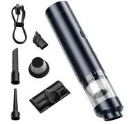 GOEDCH Aspiradora de mano con batería portátil: aspiradora de mano para coche, potente mini aspiradora inalámbrica con carga USB-C, multifunción 4 en 1 para el hogar, pelo de mascotas y oficina