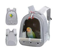 GOEDCH Bolsa de transporte para animales pequeños: bolsa de transporte de pájaros de tela Oxford con percha para heno transpirable, bolsa de transporte para mascotas pequeñas, plegable, bolsa de