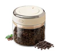 GOEDCH Caja de café hermética 500 ml: recipiente de almacenamiento para café, tarro con tapa al vacío, caja de grano de ca hada con válvula de drenaje e indicador de fecha para ca he, té, nuez
