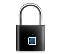 Goedch - Cerradura biométrica sin llave recargable USB, candado de huella digital USB, candado de seguridad inteligente para sala de deporte, batería de 12 meses, impermeable IP65 para casa, oficina
