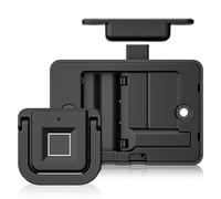 GOEDCH Cerradura de Cajón con Huella Dactilar: Cerradura de Seguridad con Huella Dactilar Negra, Cerradura Inteligente para Muebles con 20 Huellas Dactilares, Cerradura de Cajón Sin Llave con Manija