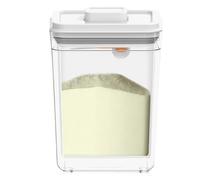 GOEDCH Dispensador de leche en polvo: Contenedor de almacenamiento de leche en polvo de 2300 ml con cuchara, caja de almacenamiento portátil hermética de leche en polvo, contenedor de polvo sellado