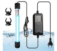 GOEDCH Esterilizador UV para acuarios: Clarificador de agua de 13 W con temporizador, luz UV sumergible, lámpara UV impermeable, luz UV sumergible, para acuarios, estanques de jardín y peceras