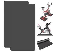 GOEDCH Esterilla protectora para cintas de correr: 2 unidades de 60 x 30 cm, esterilla de protección para el suelo, dispositivo de fitness, alfombrilla antideslizante de 3 mm para cinta de correr