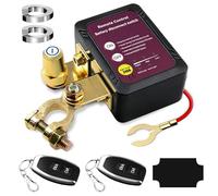 GOEDCH Interruptor de desconexión inalámbrico teledirigido para automóvil: 12 V 240 A interruptor de batería para coche con indicador LED, interruptor antirrobo de batería con mando a distancia para