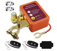 GOEDCH Interruptor de desconexión inalámbrico teledirigido para automóvil: 12 V 240 A interruptor de batería para coche con indicador LED, interruptor antirrobo de batería con mando a distancia para
