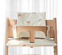 GOEDCH Juego de cojines antideslizantes para trona, juego de cojines con revestimiento laminado, fácil fijación para trona Stokke Tripp Trapp