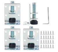 GOEDCH Kit de Patas Ajustables para Muebles: 8 Niveladores Patas Muebles Alta Resistencia, Resistentes Patas Niveladoras con 48 Tornillos Pequeños y Llave Inglesa, para Mesas, Estantes, Gabinetes