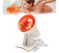 GOEDCH Lámpara de calor por infrarrojos de 150 vatios: temperatura ajustable, temporizador y ángulo ajustable, lámpara de luz roja infrarroja para calor relajante, relajación muscular y cuidado de la