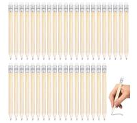 GOEDCH Lápices de Madera HB: 200 Mini Lápices con Goma de Borrar, 9.5cm, para Niños, Estudiantes, Profesores, Oficina, Dibujo y Escritura