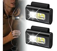 GOEDCH LED Lámpara de Cabeza: Juego de 2 Linterna Frontal Recargable LED con 6 Modos, Luz para Correr 1200 Lúmenes, Fuerza Magnética Fuerte Linterna Frontal para Correr, Caminar, Excursión, Pesca